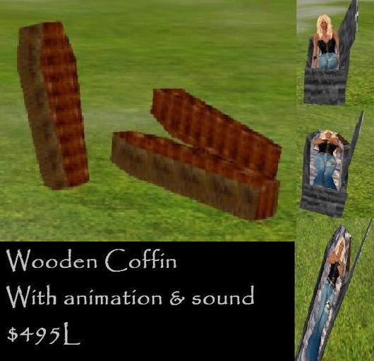 Wooden Coffin, animated & sounds