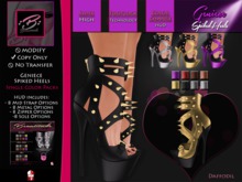 :[Beautitude]: Geniece Spiked Heels [Daffodil]