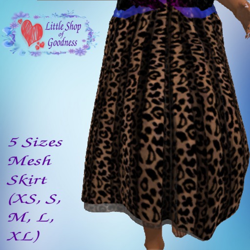 Pleated leopard midiskirt