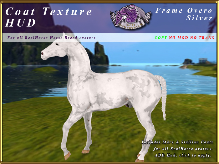 *E* RealHorse Coat Texture HUD [BOXED]  FrameOvero Silver