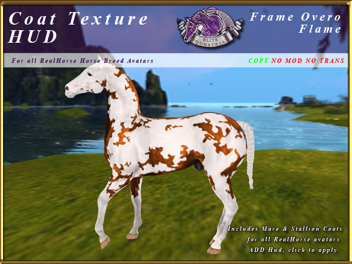 *E* RealHorse Coat Texture HUD [BOXED]  FrameOvero Flame