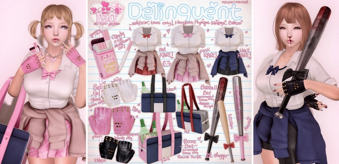 .tsg. Delinquent - BadGal Gloves Black ( SLink Gesture Hands) 