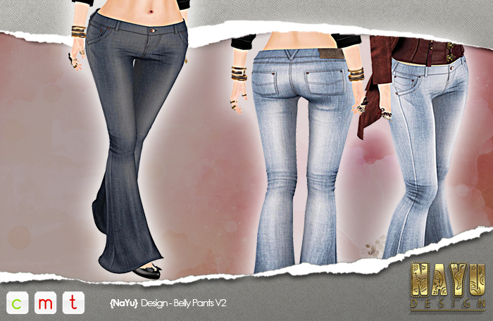 {NaYu} Design - Belly Pants v2 (Blue)