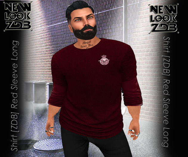 Shirt [ZDB] Red Sleeve Long