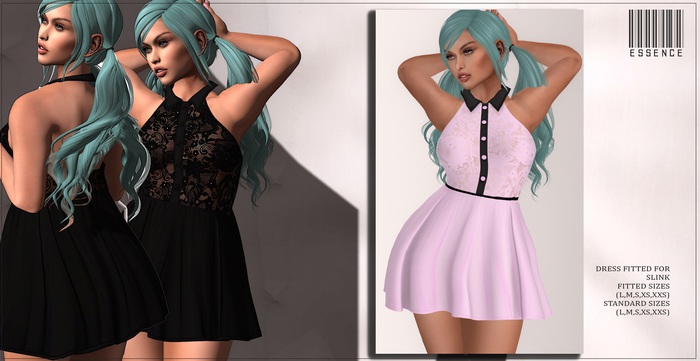 :ESSENCE:SKATER DRESS MISSY PINK BABY