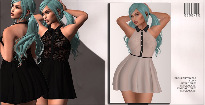 :ESSENCE:SKATER DRESS MISSY NUDE