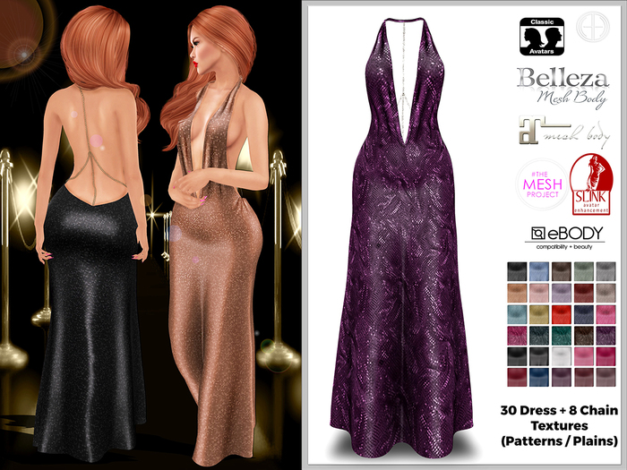 [hh] Lienna Evening Dress - 30 Textures