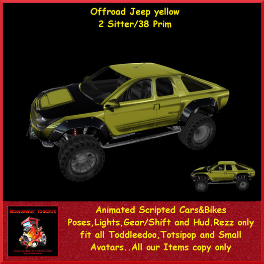 Offroad Jeep yellow