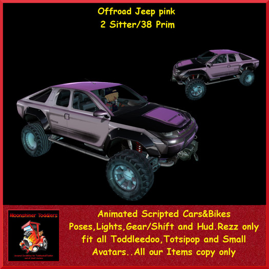 Offroad Jeep pink