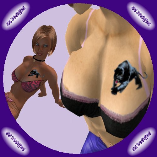!!SS Designs-LBreast-black panther