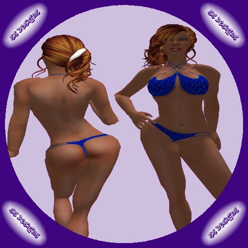 !!SS Designs-Bikini 2 -Electric Blue