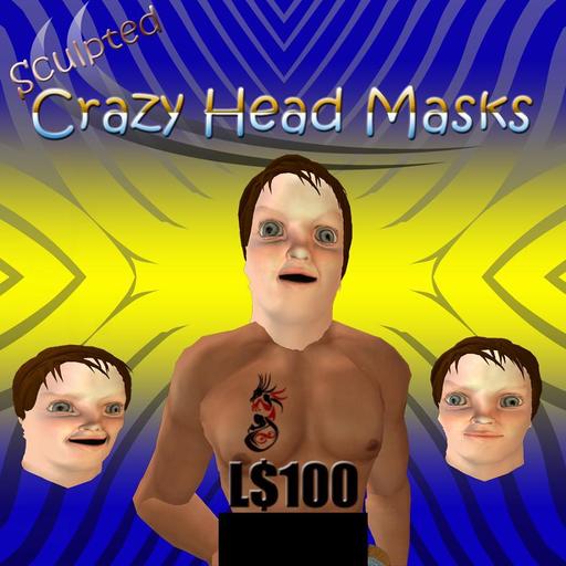 Sculpted Crazy Heads Boxed