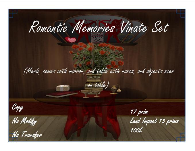 Romantic Memories Vinate set