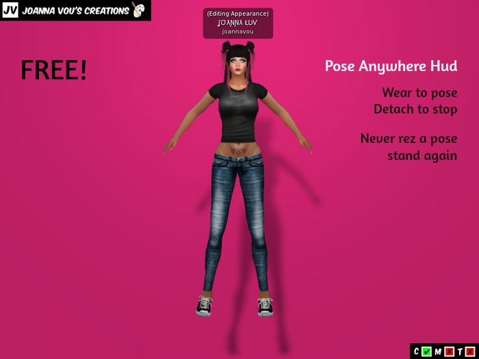 ::JV::Free Pose Anywhere Hud-Wear Me