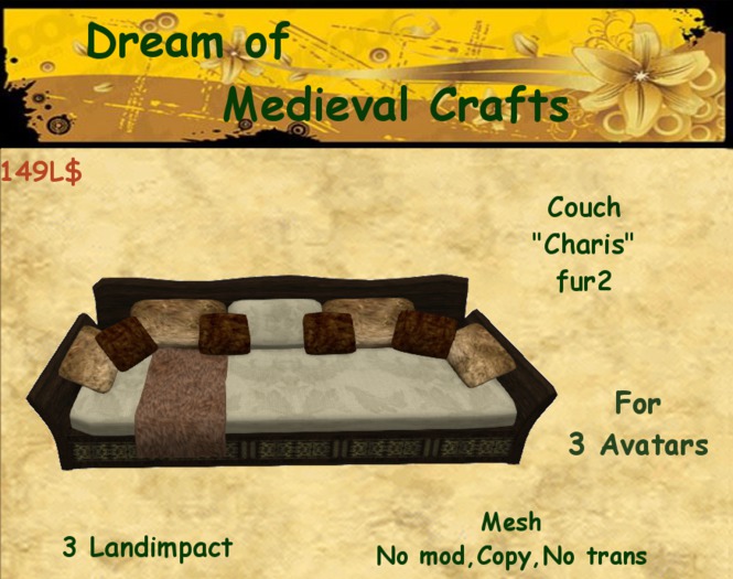 ((*DMC*)) Couch Charis fur2 
