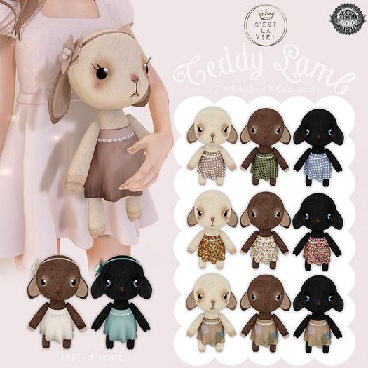 ::C'est la vie !:: Teddy Lamb(black/dressup)mesh-RARE