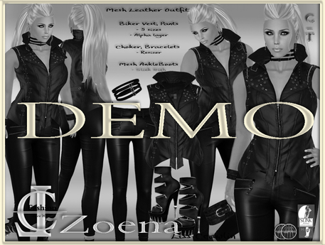 Second Life Marketplace - [DEMO] .:LC:. Zoena Leather Outfit [DEMO]