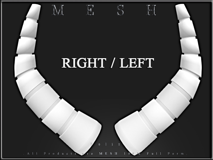 [Feliz] Horns 02 - Right and Left - Micro and Regular MESH - Full Perm - 