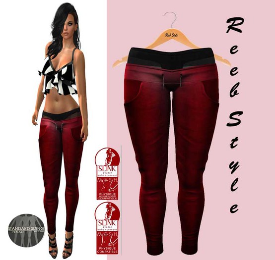 352-Reeb Style Mila RedPants