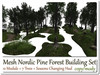Mesh nordic pine forest hud changing set 12 parts 7 trees2