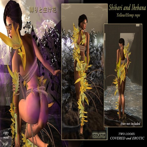 Shibari and Ikebana - Yellow Hemp Rope / Violator