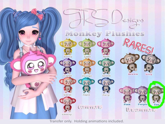 Monkey Plush Uncommon Tan