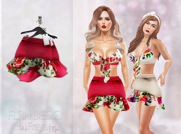Freya Skirt Red