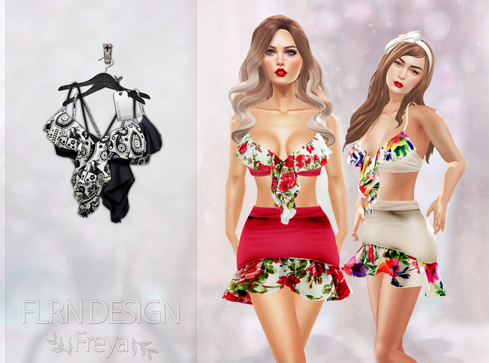 Freya Frill Top Black