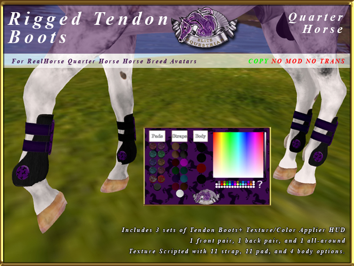 *E* RealHorse Rigged Tendon Boots [BOXED]  RHQH