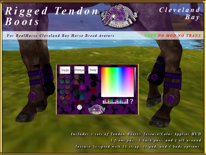 *E* RealHorse Rigged Tendon Boots [BOXED]  RHCB