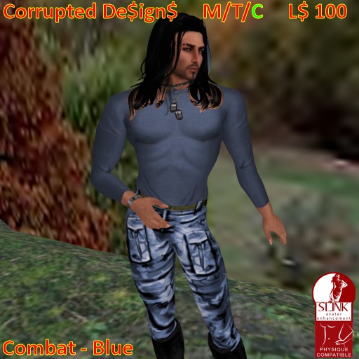 Corrupted Designs - Combat Blue - Slink Appliers