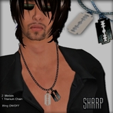 SHARP _Titanium necklace @ Bad At Croquet