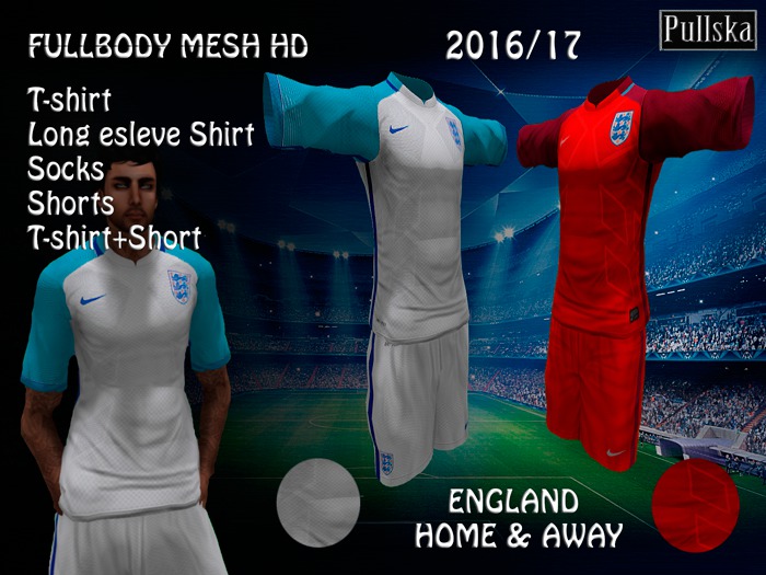 KITS ENGLAND HOME / AWAY 16/17