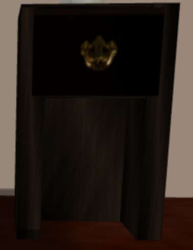 night stand  dark wood