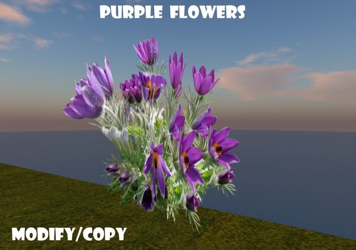 Purple Flowers (Flexi)