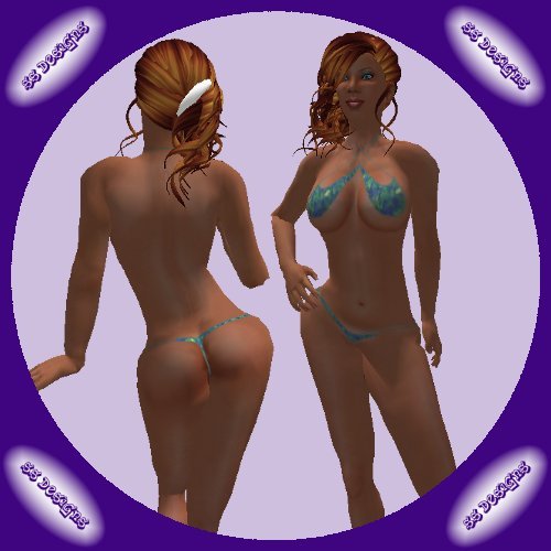 !!SS Designs-Bikini 1-BlueGreen