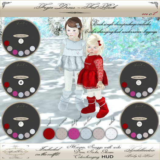 {SO} Freja Dress - Fat Pack HUD