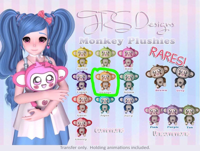 Monkey Plush Common Orange