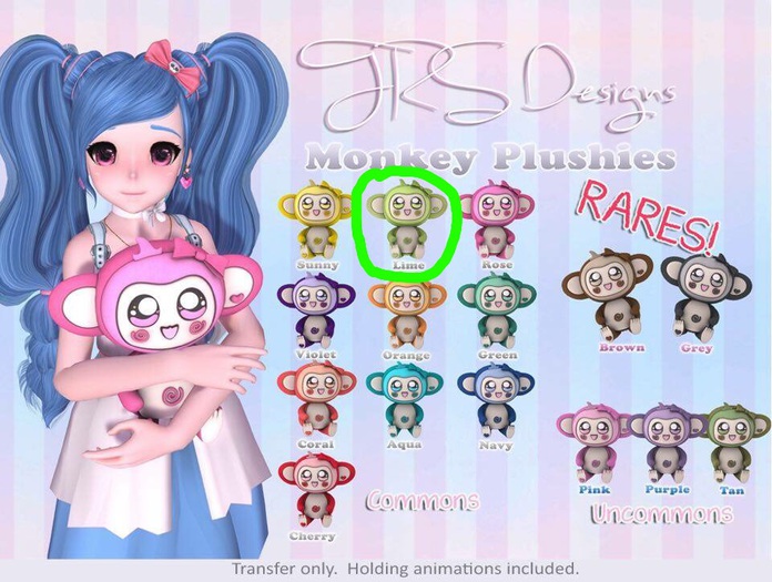 Monkey Plush Common Lime