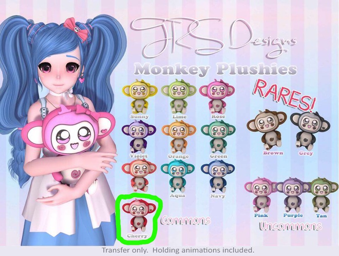 Monkey Plush Common Cherry