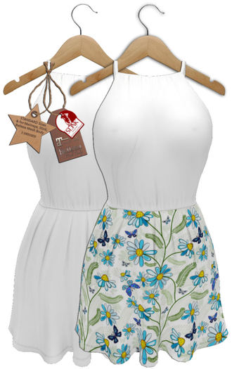 J.H.C *Spring Flower* Strape Dress two styles (WHITE)