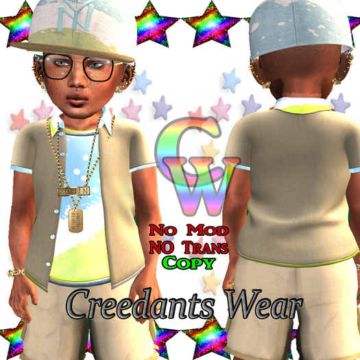 CWKakiiBlueSwirl OutFit BOX