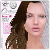 *YS&YS* Grace Tone 00 Skin Applier for Lelutka Heads all tone