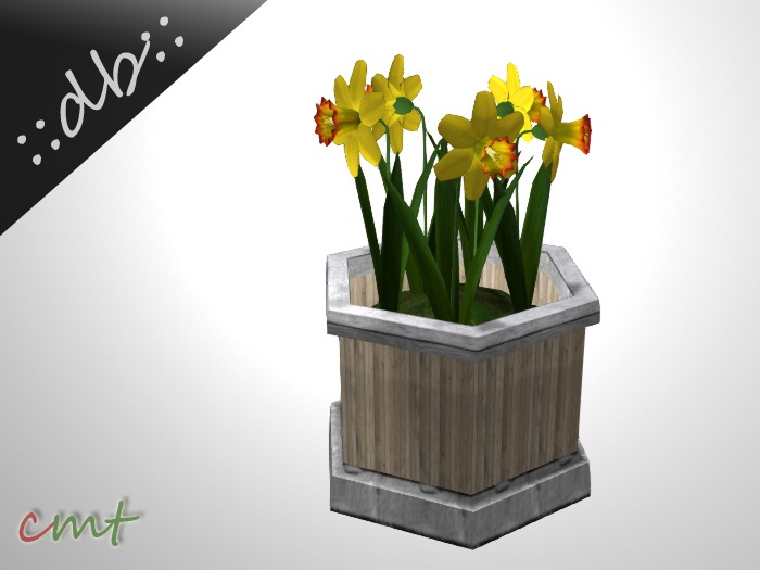 ::db:: Planter with Daffodil Patch Yellow