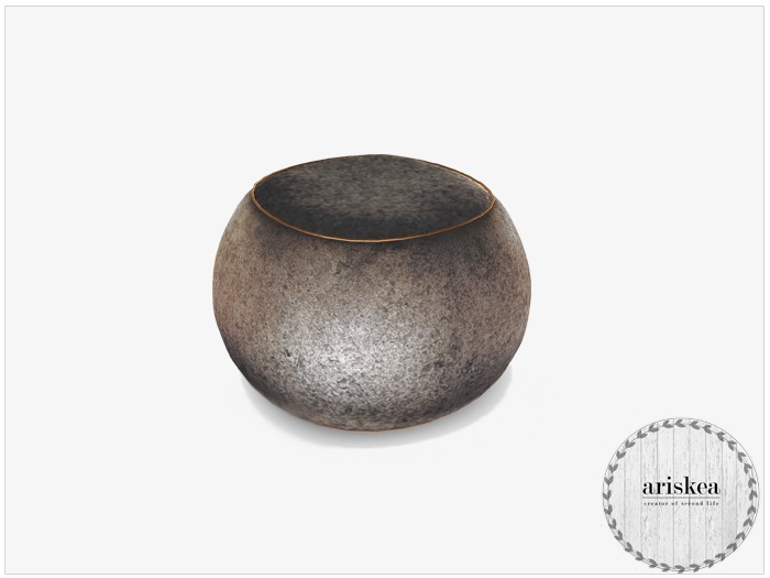 Ariskea[Suren]Grey  Pouf