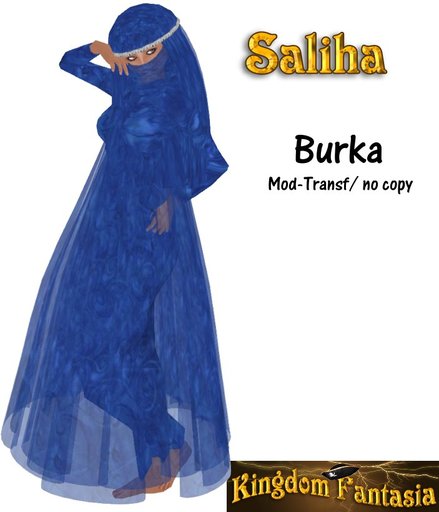 Bte- Saliha burka bleue