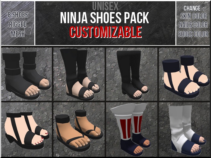 Ninja Shoes Pack (with feet)