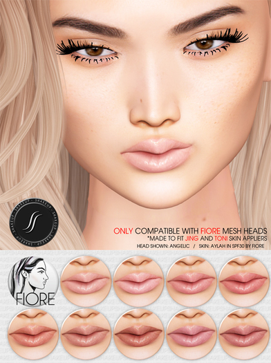 Shakeup! Ryo Lips for Fiore Heads [Natural&Nude Palette]