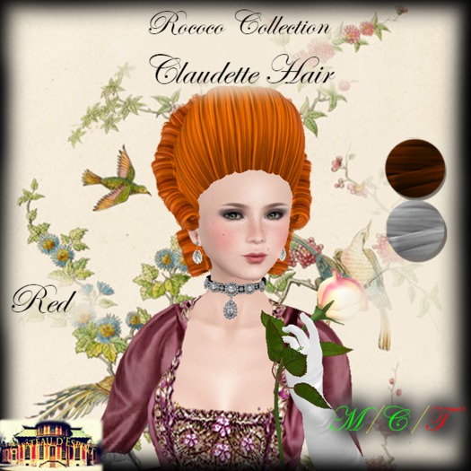~CdE~ Rococo Claudette Hair RED