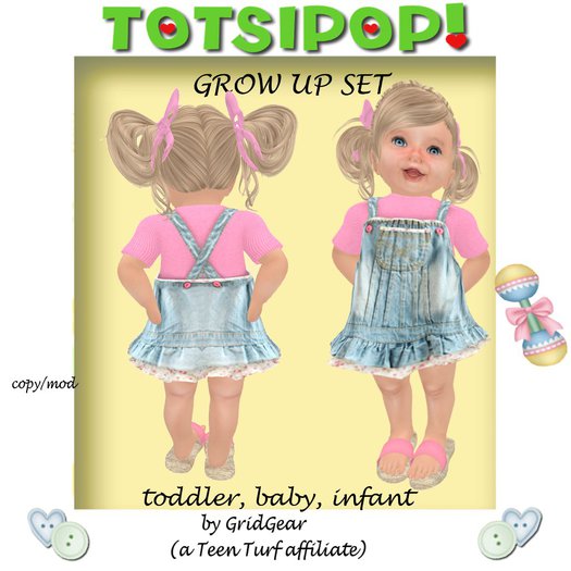 TOTSIPOP! Set Of Three Hearts Dress